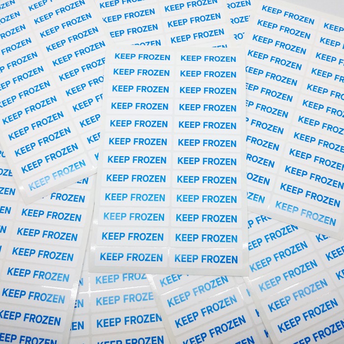 Jual Stiker Keep Frozen Sticker Label Vinyl Simpan Beku 4x1cm (1 Lembar ...