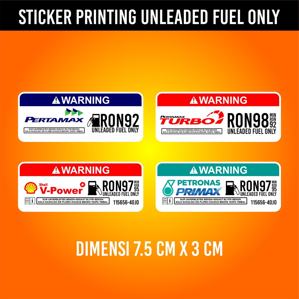 Jual JP Store Sticker Tangki Stiker Bahan Bakar PERTALITE PERTAMAX ...