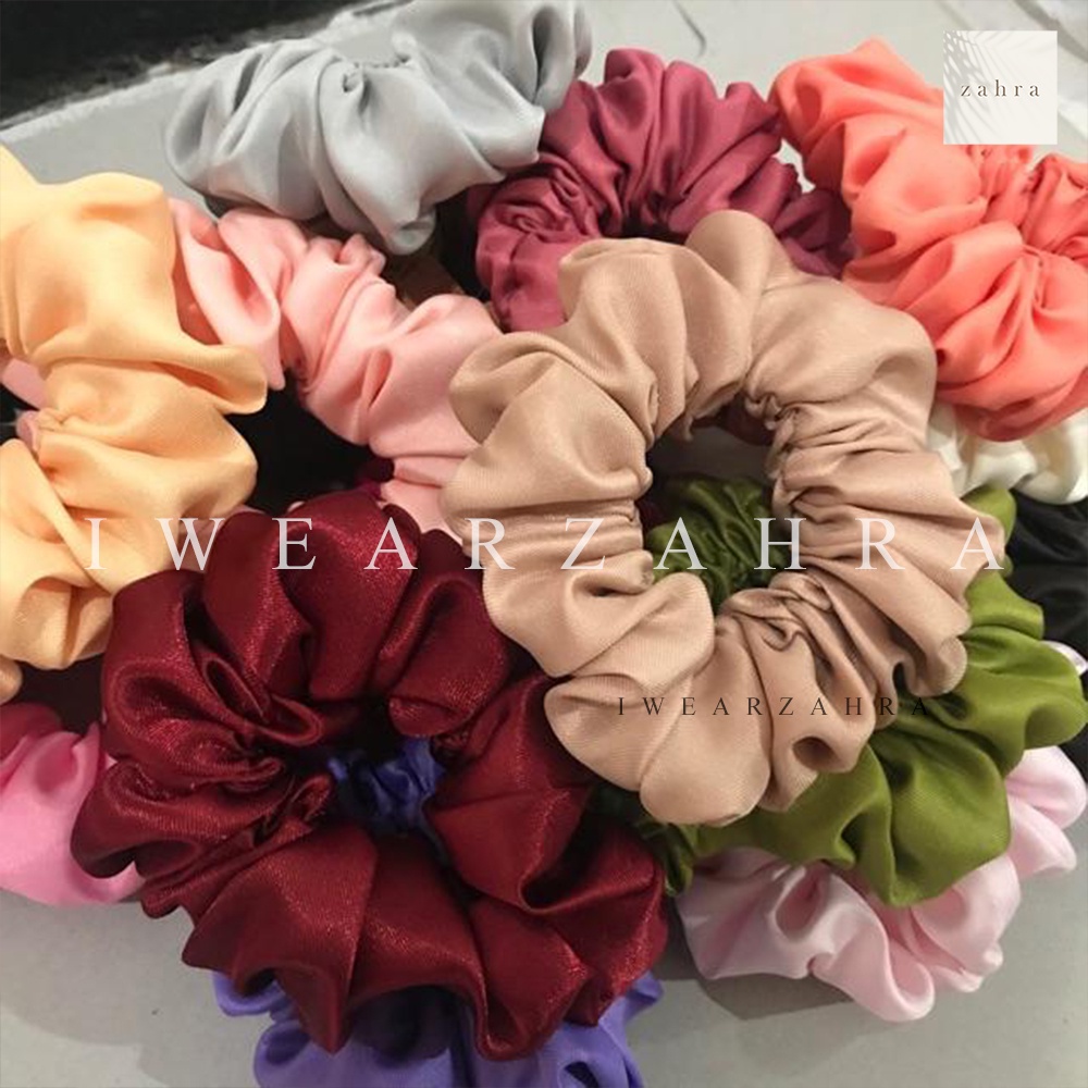 Jual Scrunchie Doff Ikat Rambut Cepol Hijab Satin Cemol Jilbab