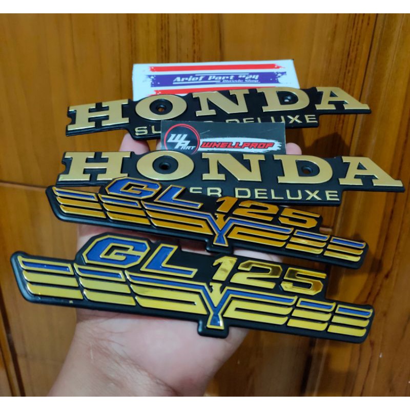 Jual Emblem Tangki Gl Wp Part Emblem Tangki Kempol Gl Model Sayap Set Whellprof Detail