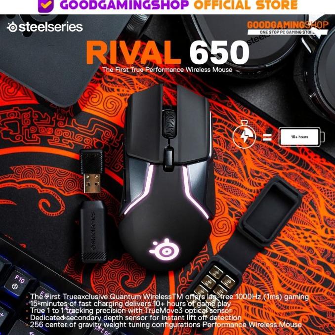 Jual Steelseries Rival 650 Wireless Gaming Mouse | Shopee Indonesia