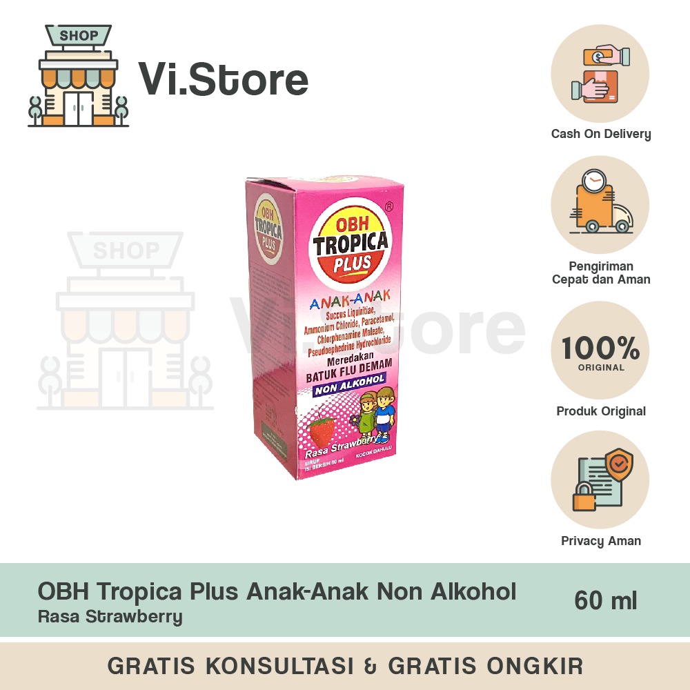 Jual OBH Tropica Plus Anak-Anak Rasa Strawberry / Jeruk 60 Ml | Shopee ...