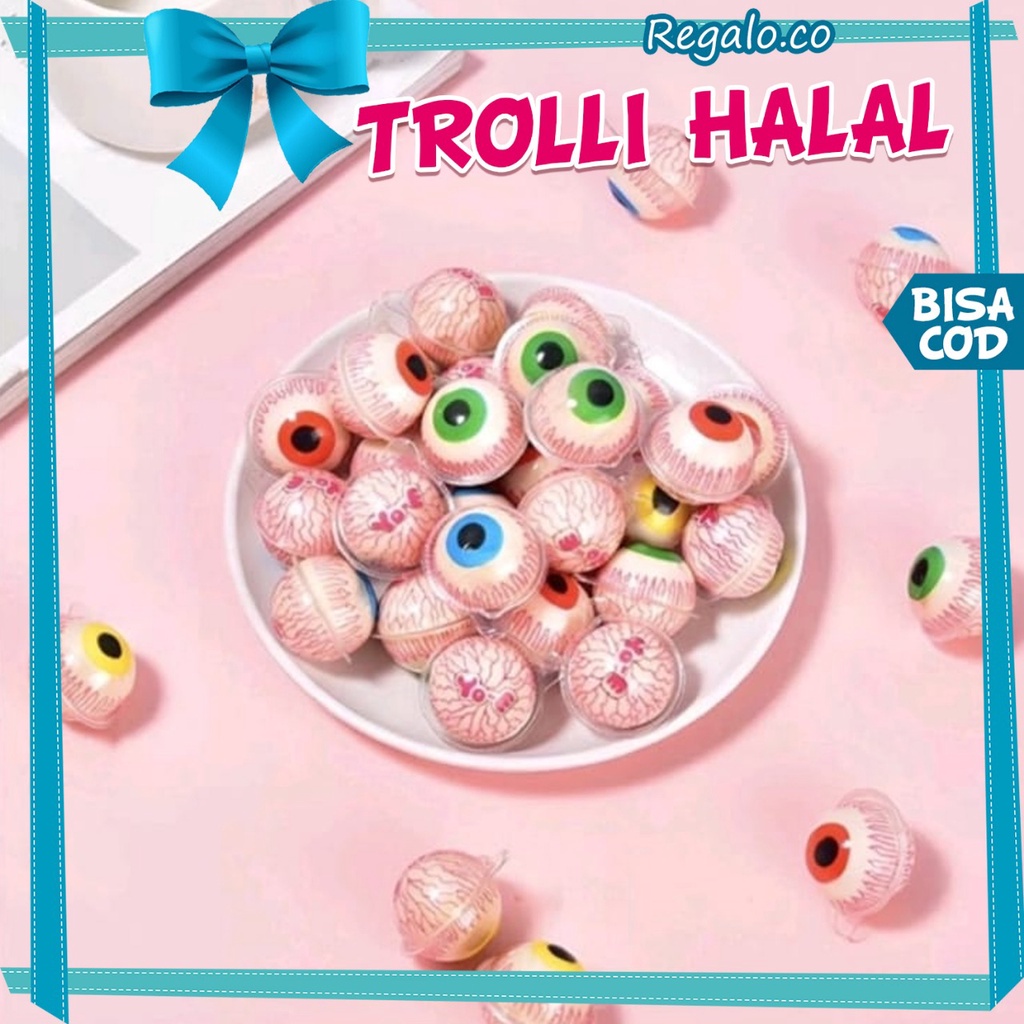 Jual Permen halal trolli 3D gummy isi selai Shopee Indonesia