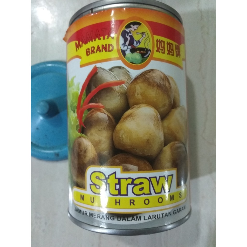 Jual Jamur Merang Kaleng Straw Mushroom Mamata 425 gr Shopee Indonesia