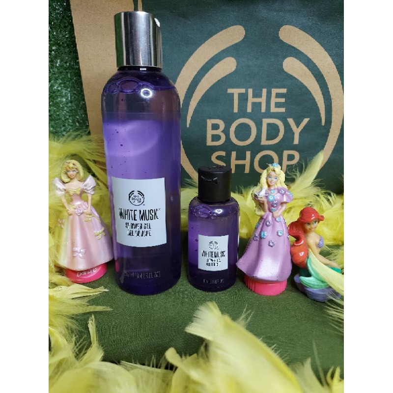 Jual White musk shower gel 250ml the body shop / shower gel the body