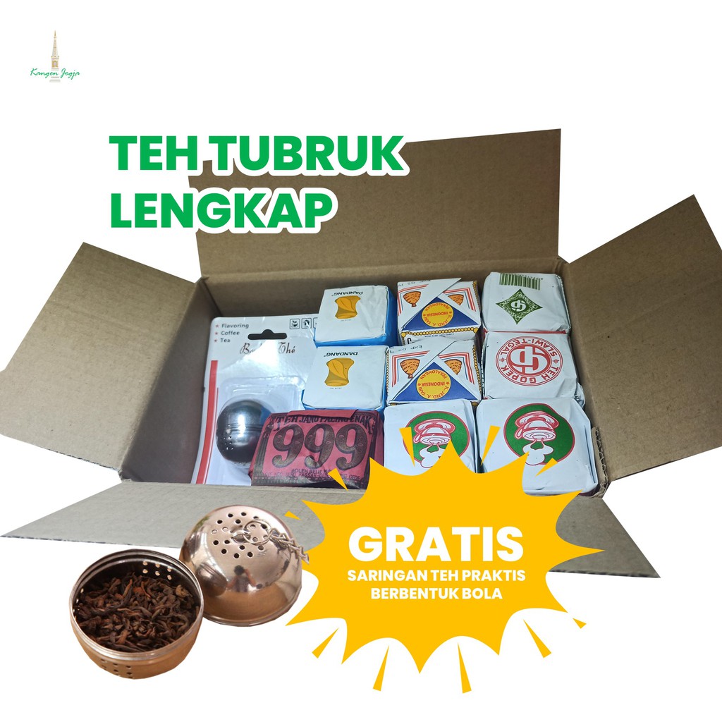 Jual Hampers Teh Tubruk Tradisional Lengkap Bola Saringan Stainless ...