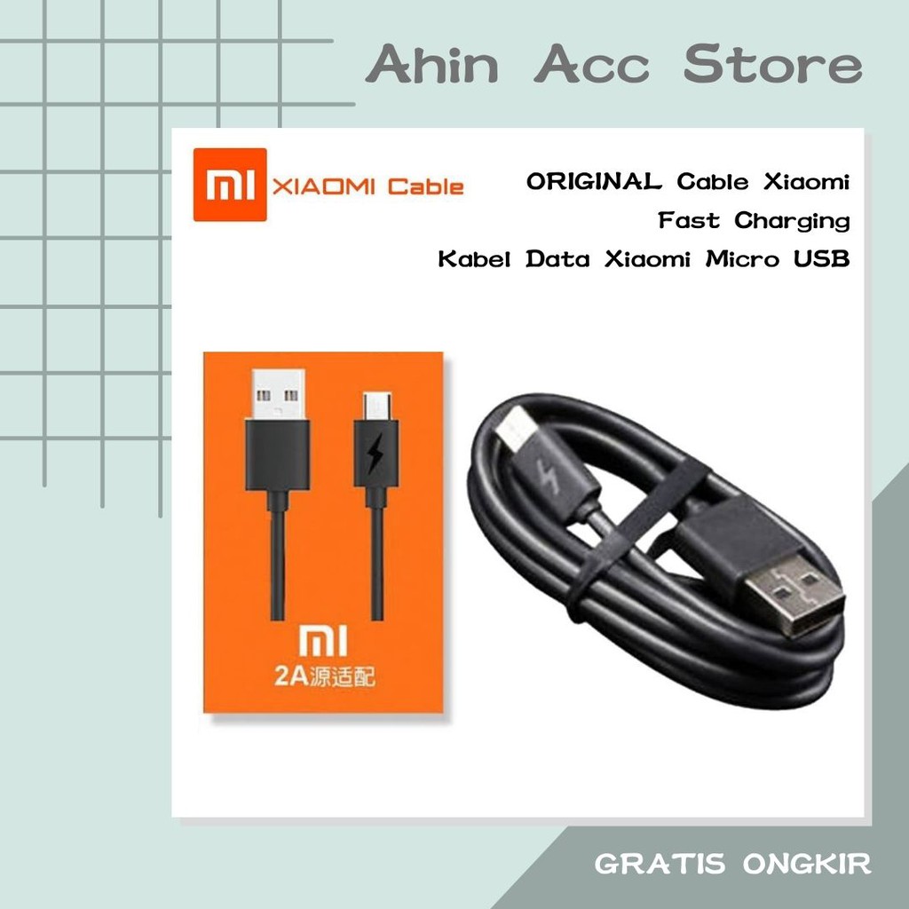 Jual Kabel Data Xiaomi Redmi Note PRO 4X 4A PRIME ORIGINAL