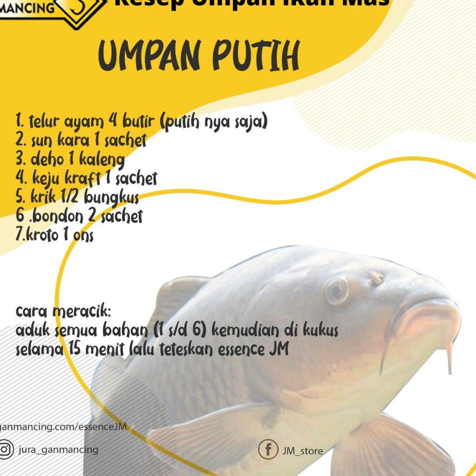 Jual Miliki Essen JM Umpan Pancing Ikan Air Tawar Ikan Mas Lomba -Lele ...