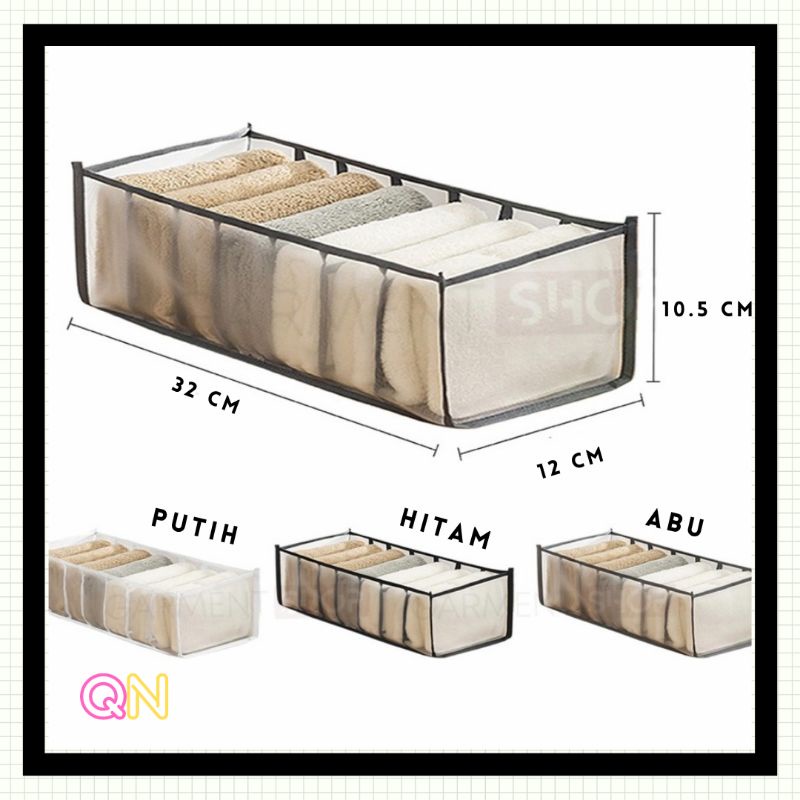 Jual STORAGE BOX ORGANIZER CANTIK KOTAK PENYIMPANAN BERSEKAT CELANA ...