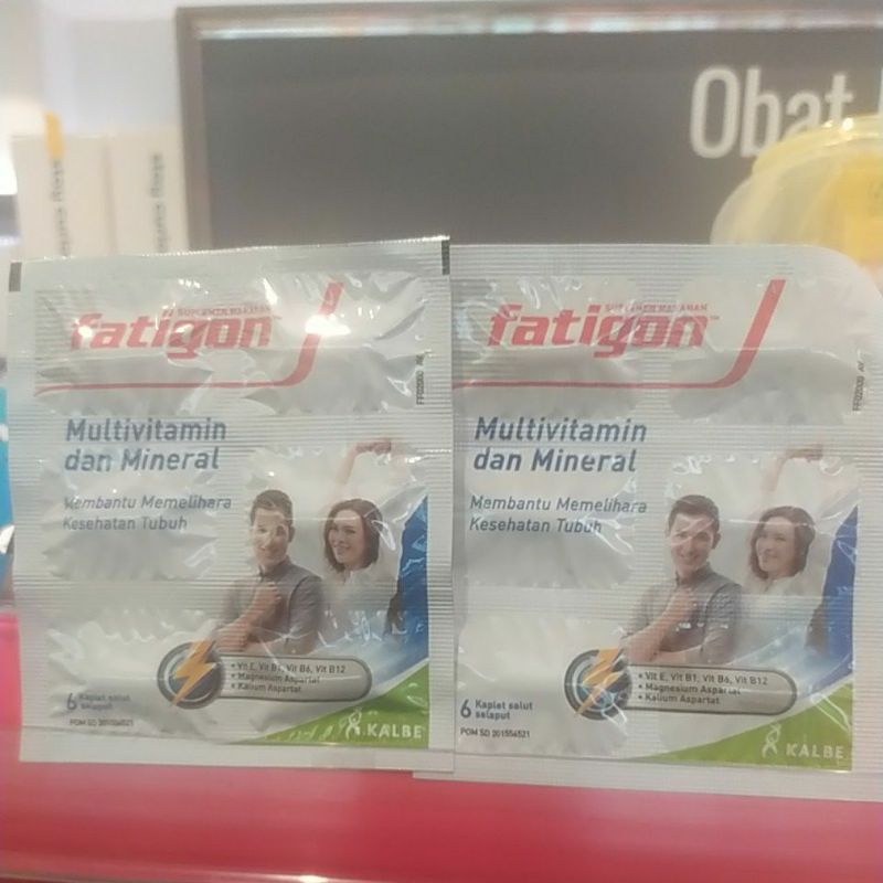 Jual Fatigon Multivitamin dan minerat isi 6 tablet salut selaput ...