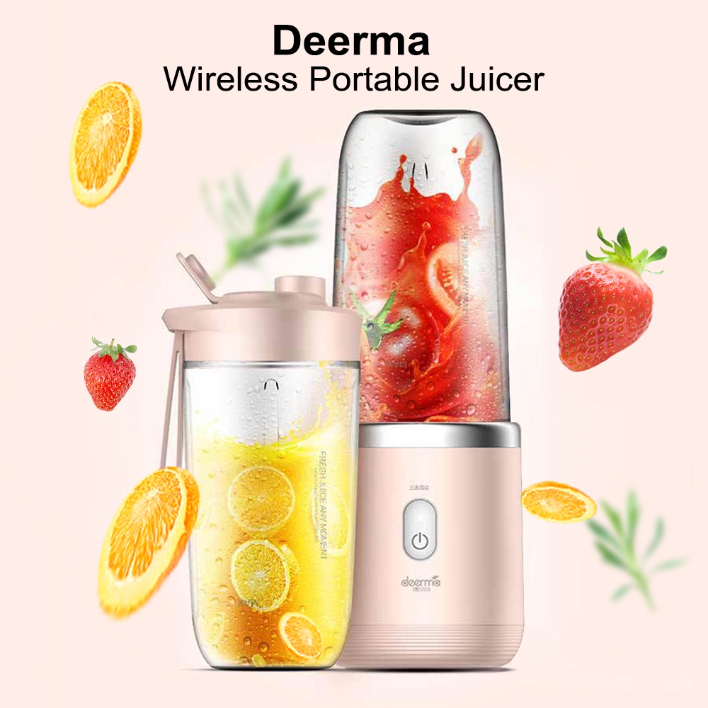 Jual Deerma DEMNU05 Blender Portable Electric Juicer 400ml Mixer