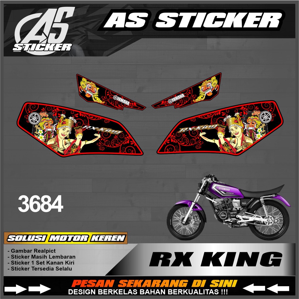Jual 3684a Striping Sticker Rx King Semifull - Stiker Motor Yamaha RX ...