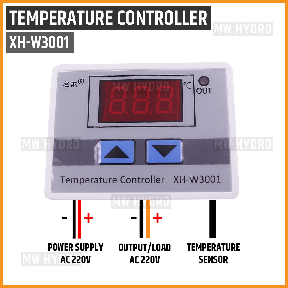 Jual Digital Thermostat, Temperature Controller, XH-W3001 | Shopee ...