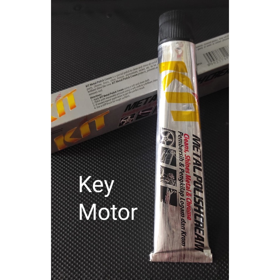 Jual Kit Metal Polish Cream Poles Stainless Chrome Pengkilap Logam dan Krom 50g Shopee