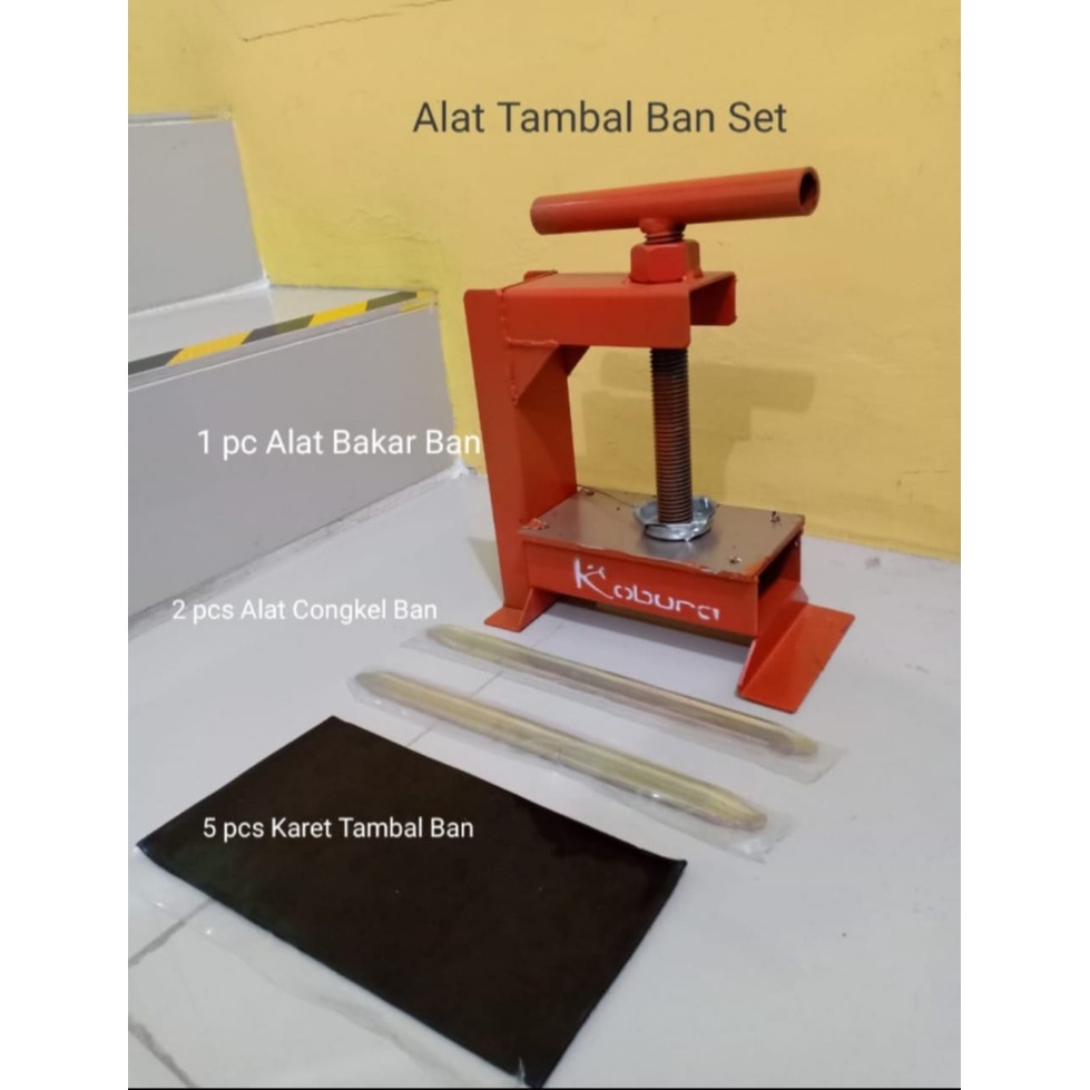 Jual Alat Tambal Bakar Ban Set Dengan Congkelan Ban Dan Karet Bakar Tambal Shopee Indonesia