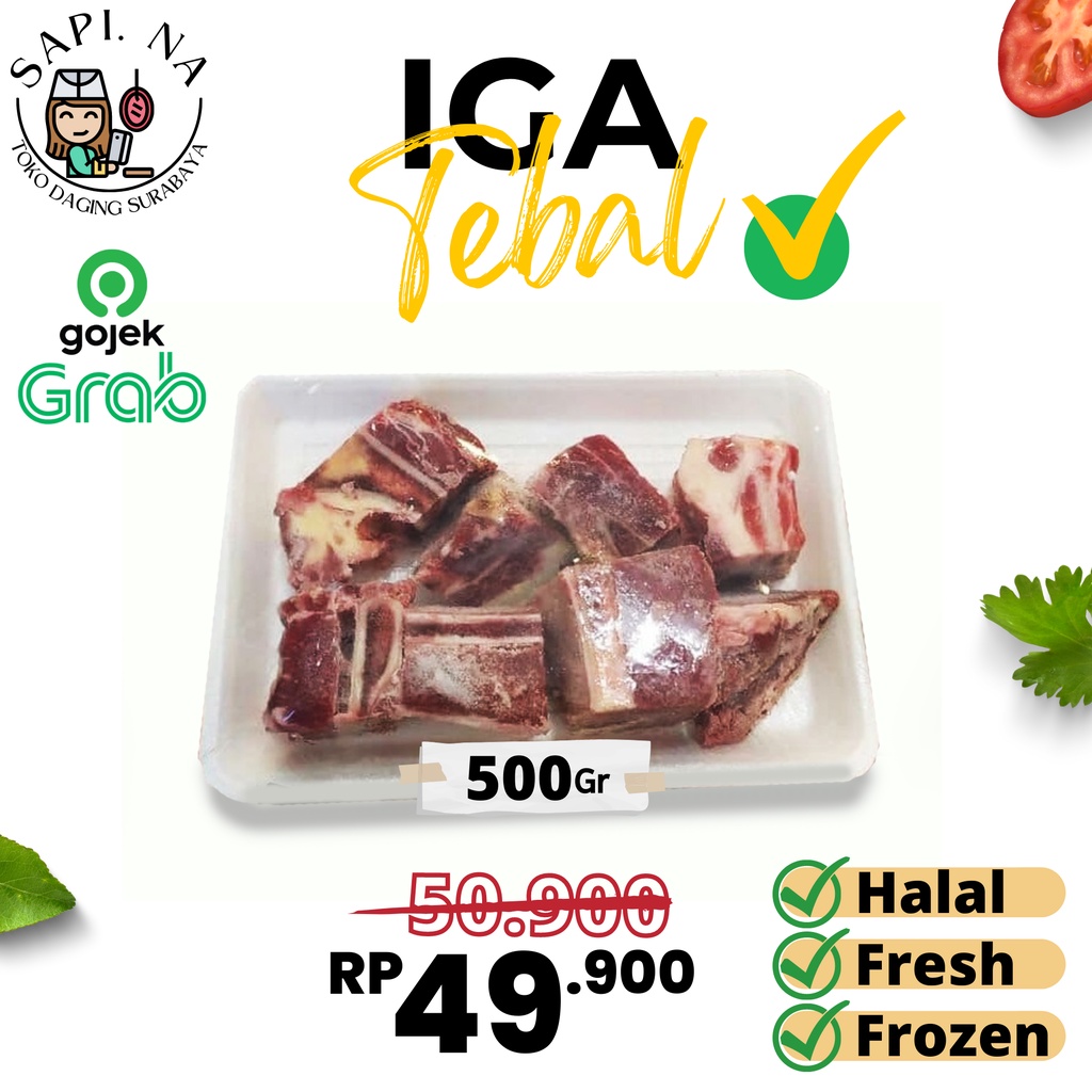 Jual Daging Sapi Tulang Iga Sapi Iga Tebal Short Ribs Halal 500gr