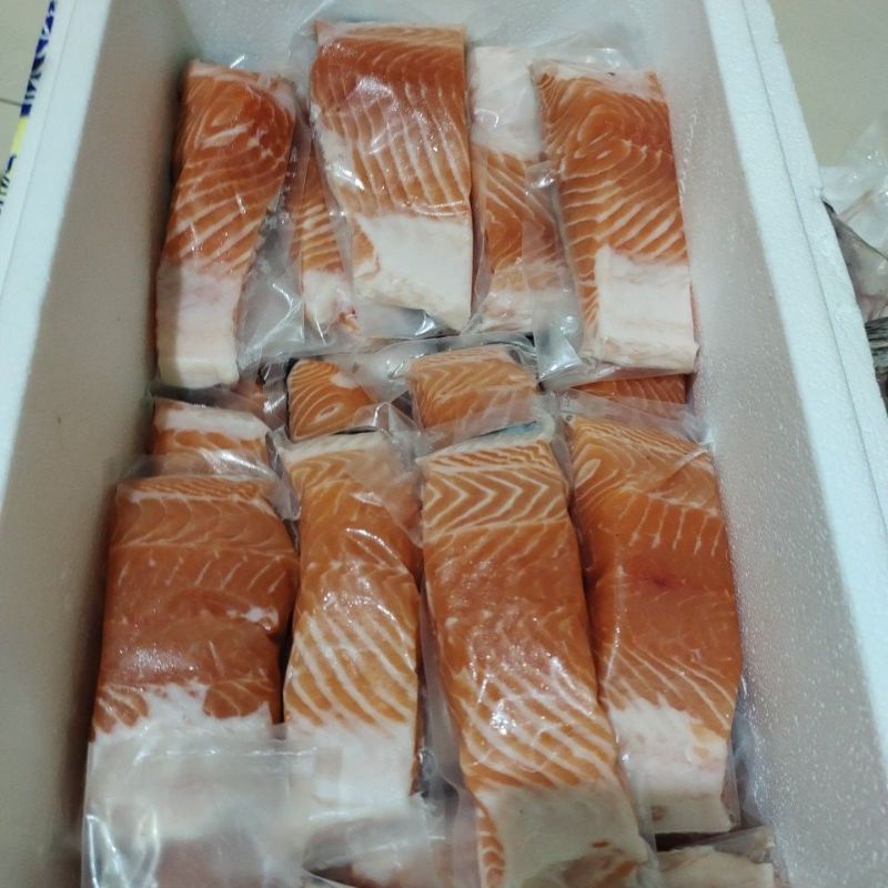 Jual salmon fresh frozen sashimi grade 1 kg | Shopee Indonesia