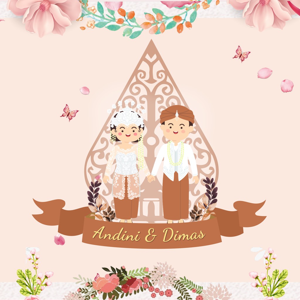 Jual Undangan Video Pernikahan Sunda on Flower / Undangan Digital Sunda