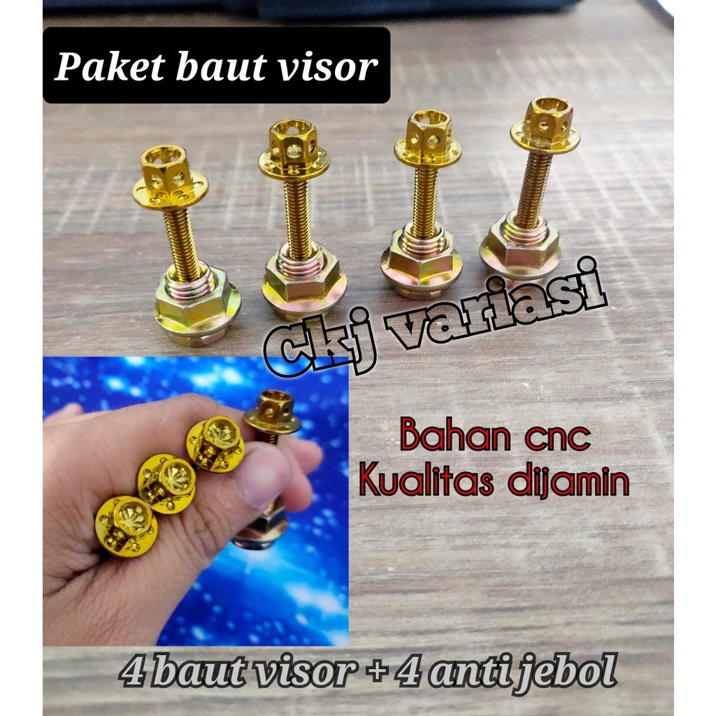 Jual BAUT VISOR NMAX LEXY ISI 4 PCS PANJANG VARIASI+ANTI JEBOL / BAHAN