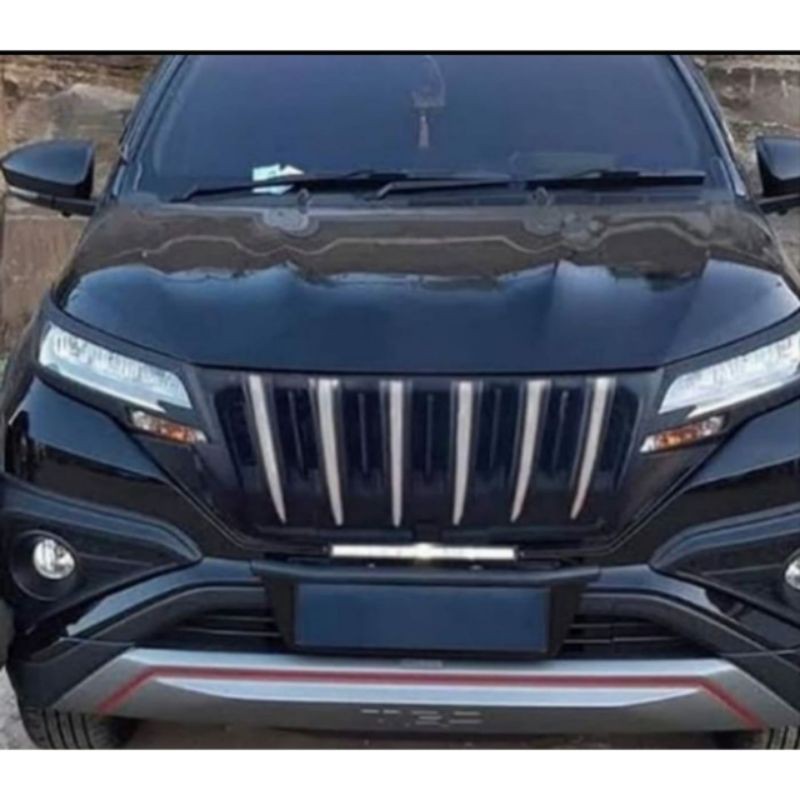 Jual grille-grill depan all new rush terios model appolo hitam | Shopee ...