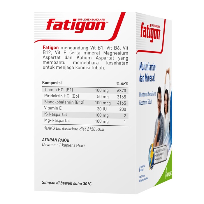 Jual Fatigon Multivitamin 1 Strip isi 6 Kapsul / Multivitamin | Shopee ...