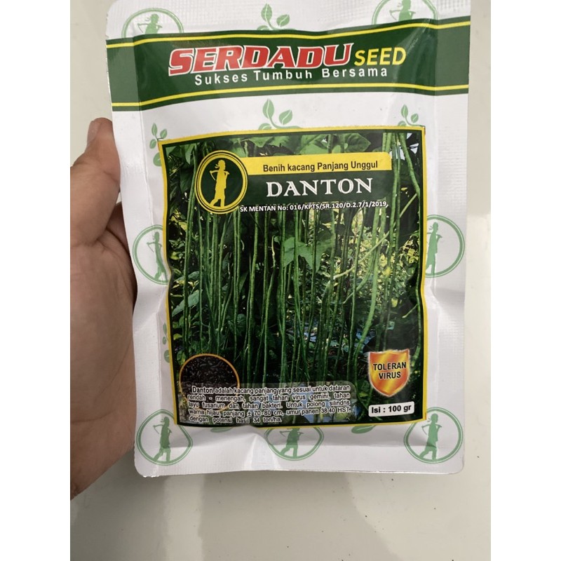 Jual Danton 100gr Benih Kacang Panjang Tahan Virus Tipe Kanton | Shopee ...
