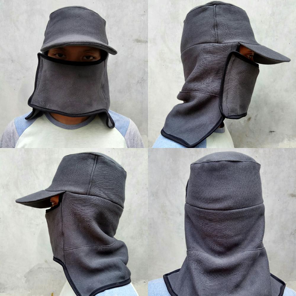 Jual Laciola Topi Kebun / Topi Mancing / Topi Jepang Dengan Masker ...