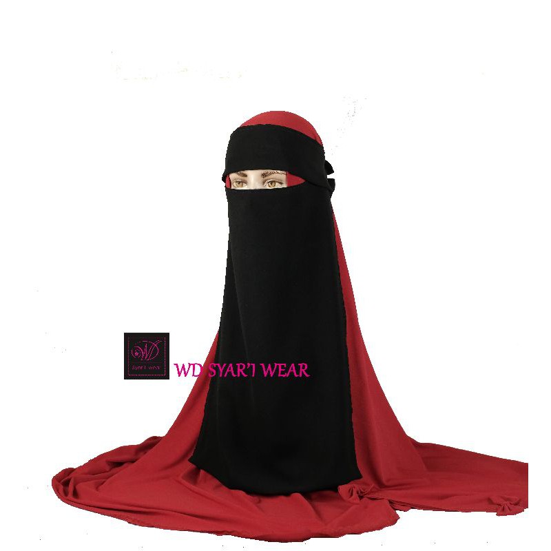 Jual Cadar Niqab Bandana Poni Siffon Sifon Silk Arab Shopee Indonesia