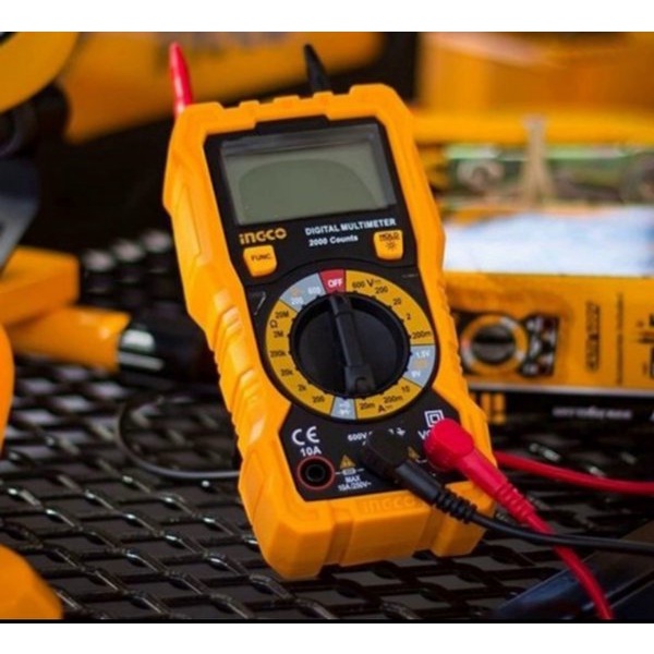 Jual Multimeter INGCO DM2002 Digital Avometer Multitester 10A Alat Cek ...