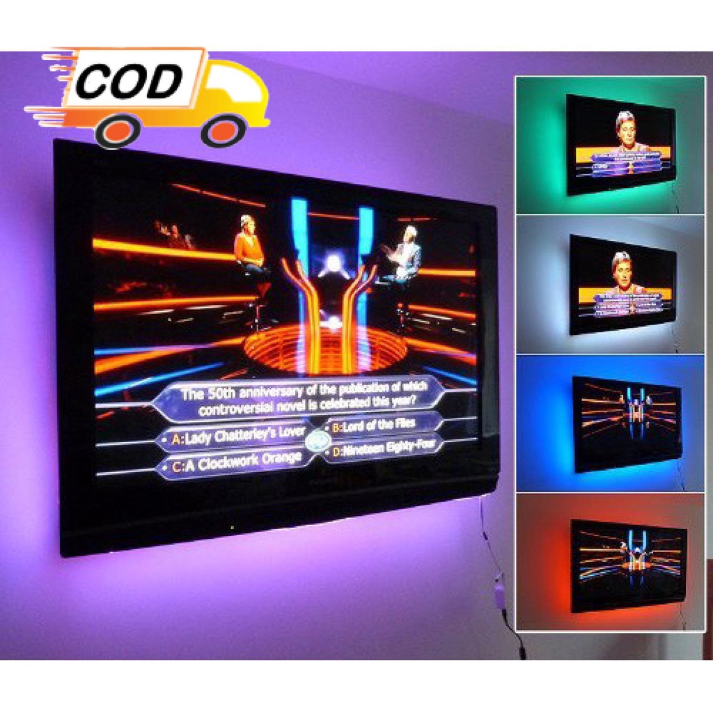 Jual Lampu LED Strip RGB Waterproof 100CM USB 5V Banyak Mode Dengan ...