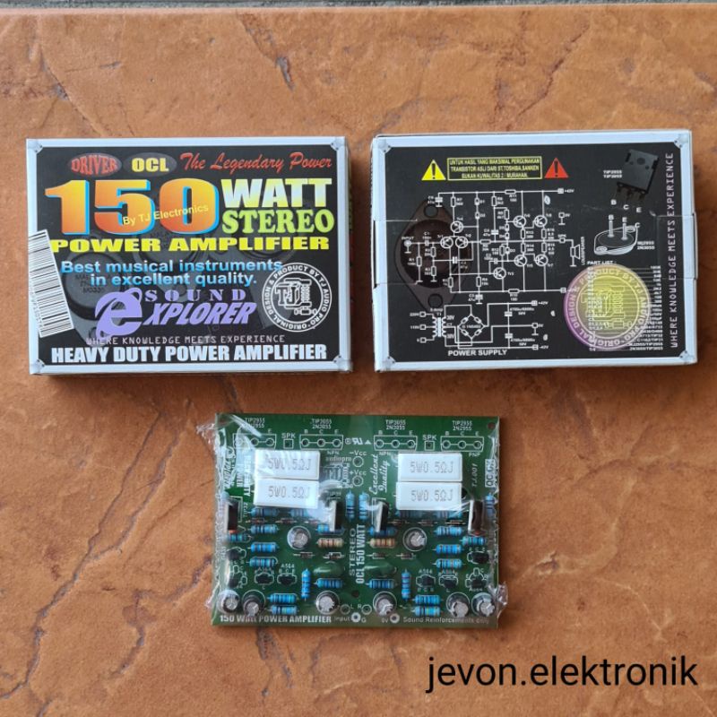 Jual Driver 150 Watt Ocl Stereo Heavy Duty Power Amplifier TJ | Shopee