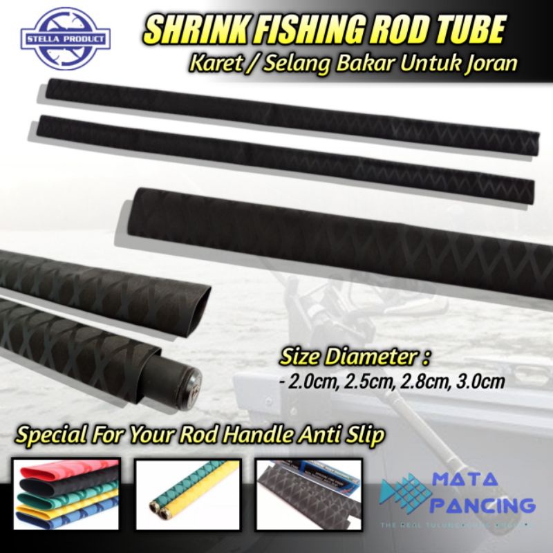 Jual Shrink fishing rod tube selang bakar karet bakar untuk joran anti ...