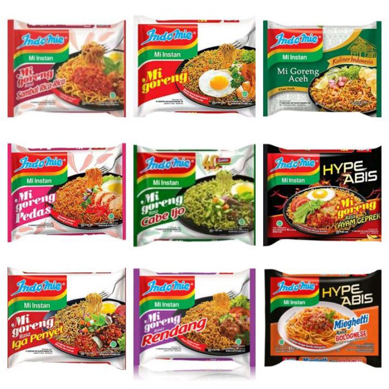 3008: Indomie Real Meat Mi Instan Goreng Rendang - Indonesia