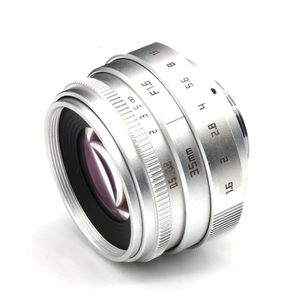 Jual Lensa Manual Mirrorless Fujian Mm F Cctv Lens Silver Sony