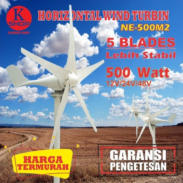 Jual Turbin Angin Wind Turbine 500w Controller Wind Turbine Shopee Indonesia 4969