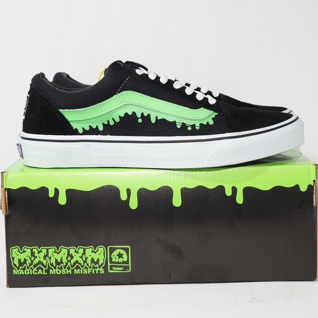 MxMxMx x Vans Old Skool Magical Mosh Misfits Black Green Premium Quality