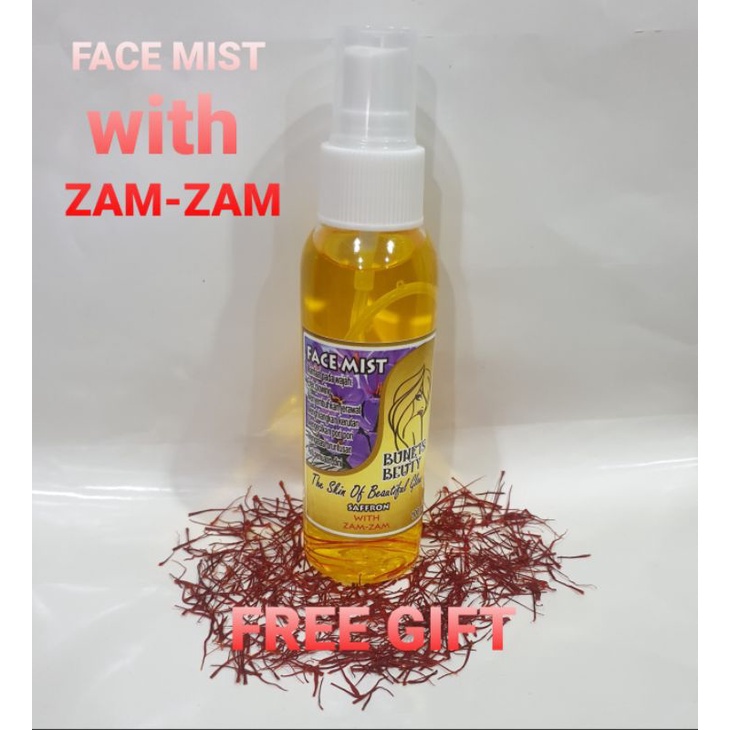 Jual VIRAL [100ml] FACE MIST SAFFRON WITH ZAMZAM SPRAY Shopee Indonesia