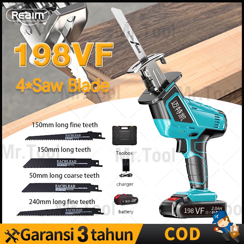 Jual Reaim Chainsaw Gergaji Rantai Gergaji Elektrik Mini Portable ...