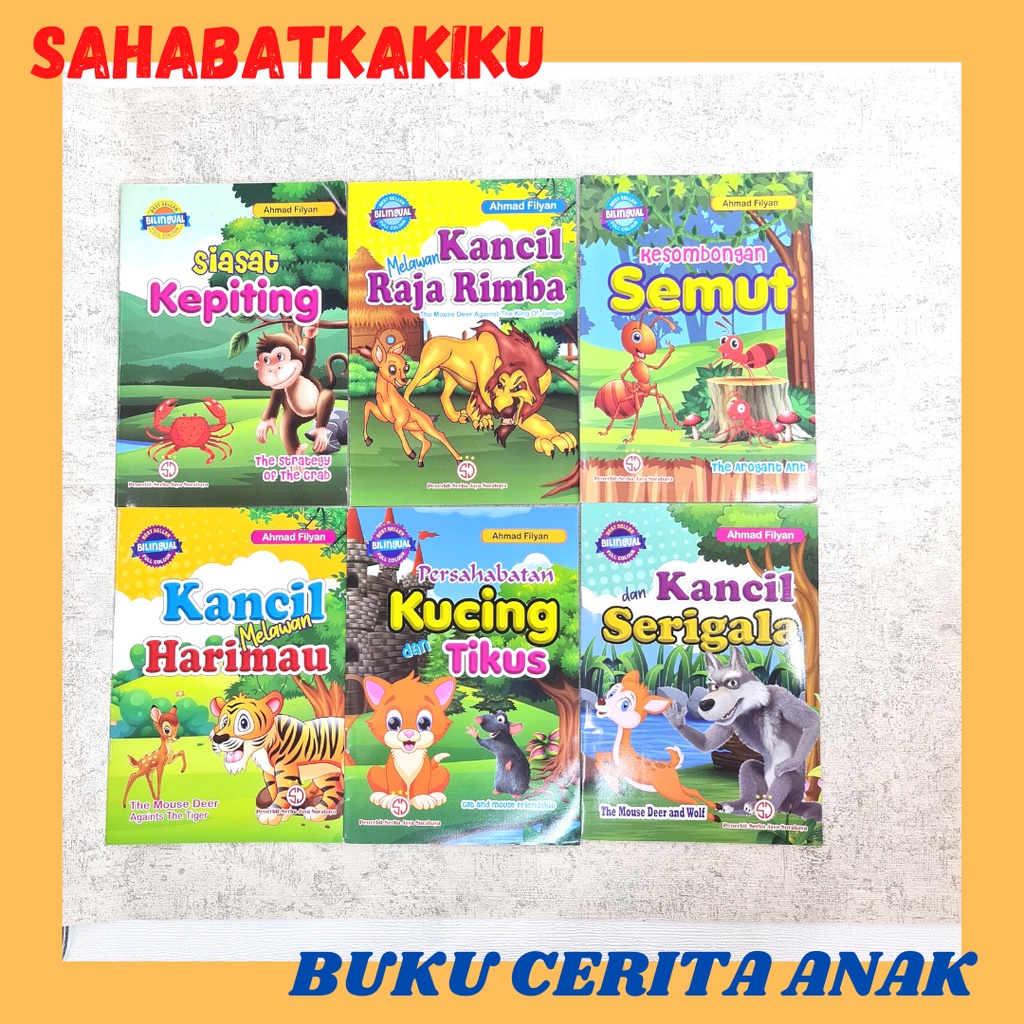 Jual Buku Cerita Anak Bilingual Inggris Indonesia / Buku Dongeng Anak ...