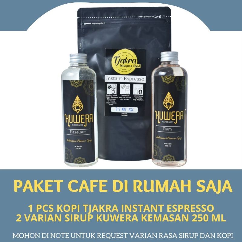 Jual Paket Bundling Kopi Tjakra Instant espresso + Sirup Kuwera ...
