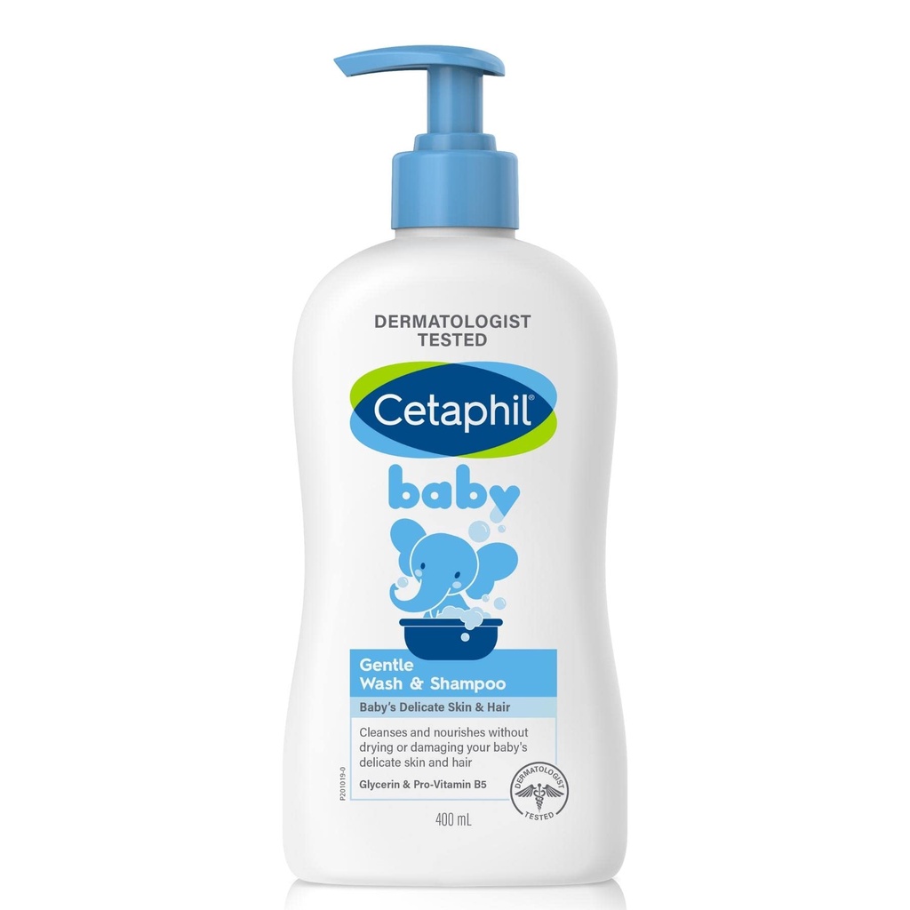 Cetaphil Baby Gentle Wash & Shampoo With Glycerin & Panthenol 400ml PUMP