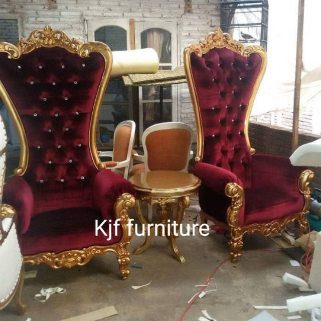 Jual Kursi ratu kursi mewah 1 set lengkap sesuai gambar | Shopee Indonesia