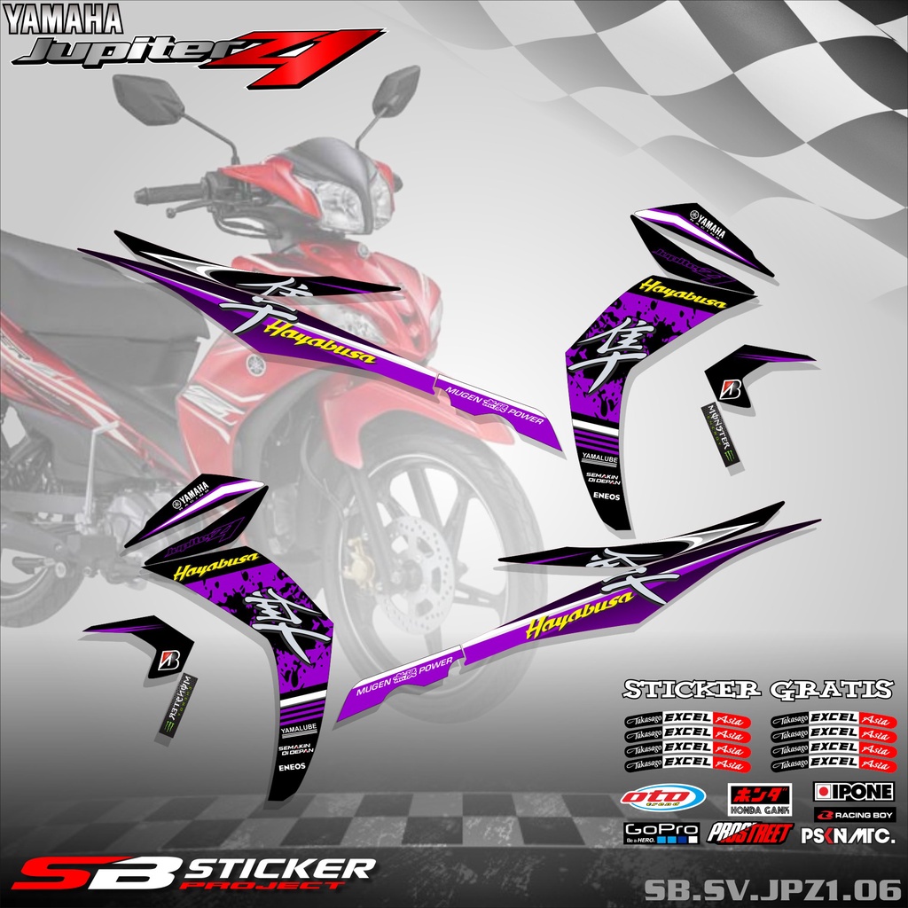 Jual STRIPING JUPITER Z1- STICKER STRIPING HOLOGRAM YAMAHA JUPITER Z1 ...