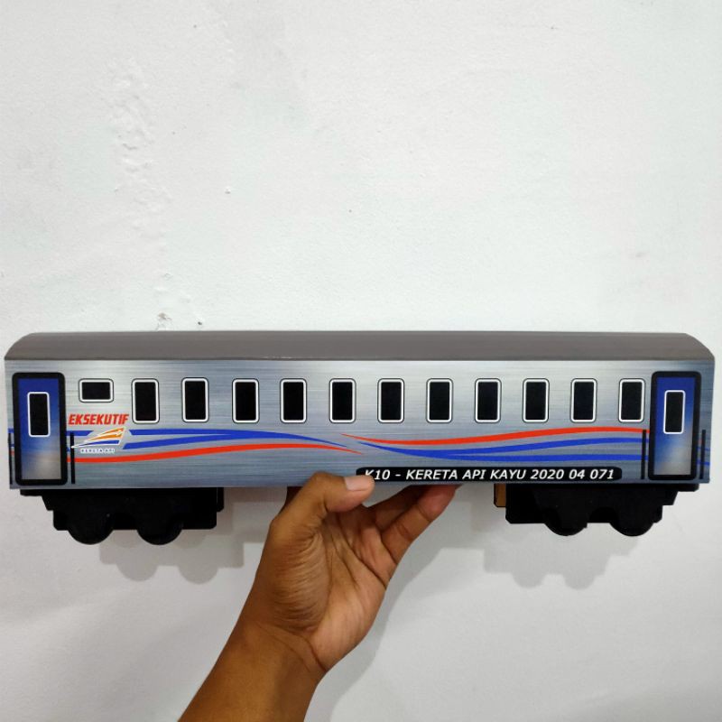 Jual Miniatur Kereta Api Gerbong Eksekutif Sticker Stainless Steel Motif Gelombang Laut Shopee