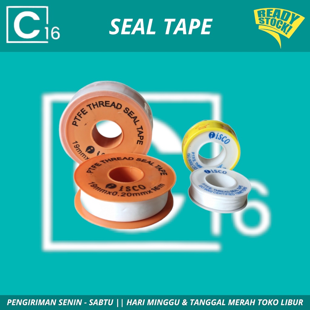 Jual Sealtape Ukuran Jumbo Besar Kecil Isolasi Kran Air Anti Bocor ...