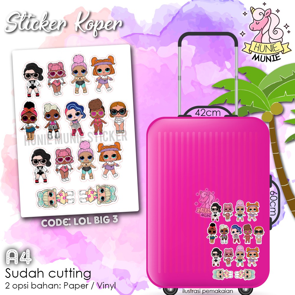 Jual Sticker Koper - LOL Surprise BIG #3 Stiker | Shopee Indonesia