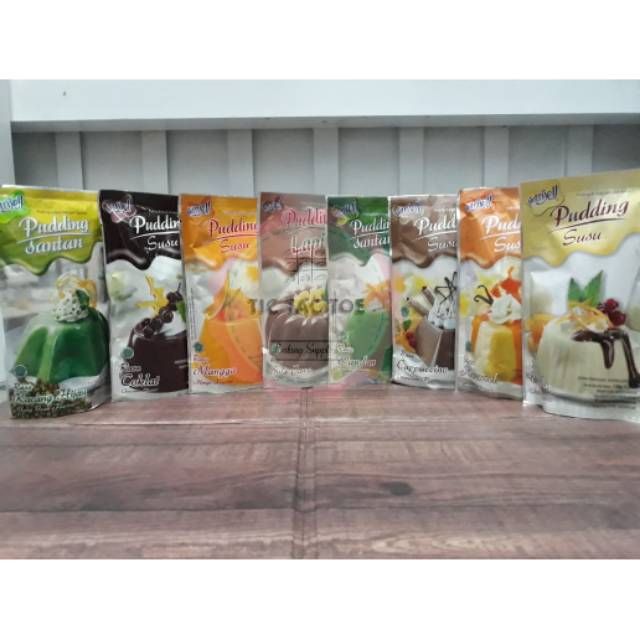 Jual Nutrijell pudding Bubuk Instan / Pudding Susu/ Pudding Santan All ...