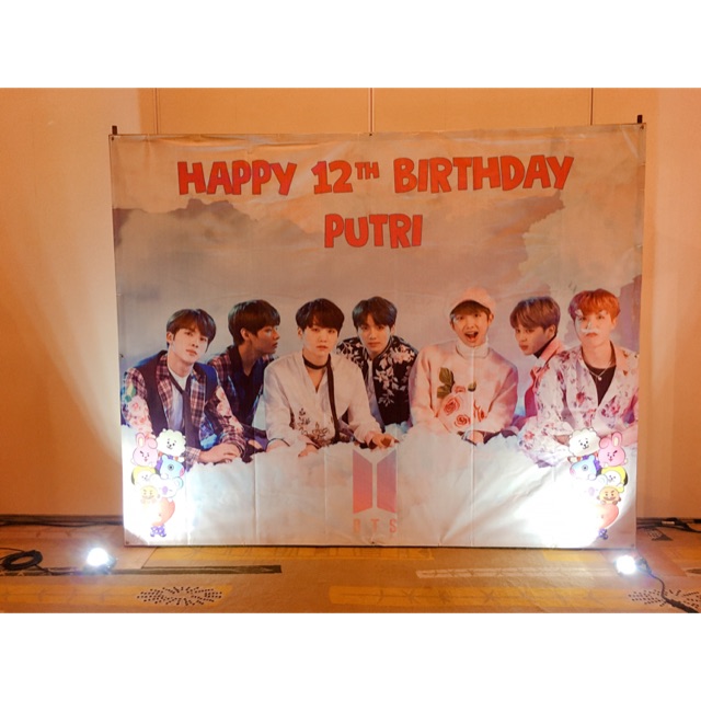Jual BTS birthday banner kpop | Shopee Indonesia