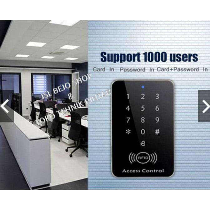 Jual RFID & Password Door Lock Access Control System Set 10 KARTU