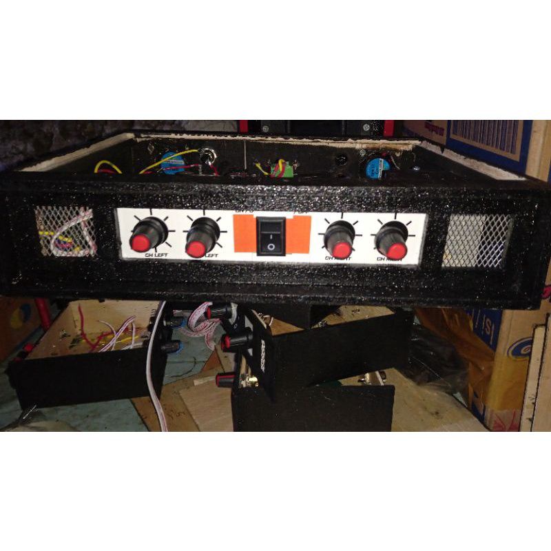 Jual new rakitan power 4chanel subwofeer dan midel suara bersih bas